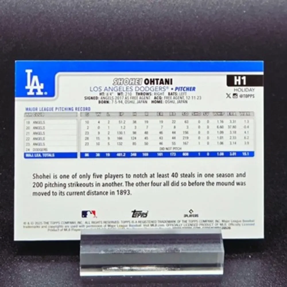 Shohei Ohtani Diamond Kings SP Silver Glitter Los Angeles Dodgers Star - Picture 5 of 5